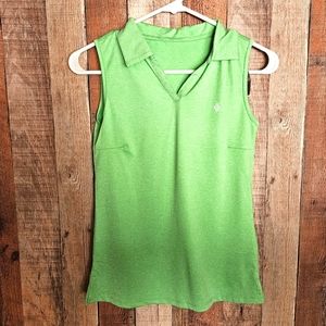 SANTINY Girls' Sleeveless Golf Shirt V-Neck Quick Dry Tennis Tank Tops Golf